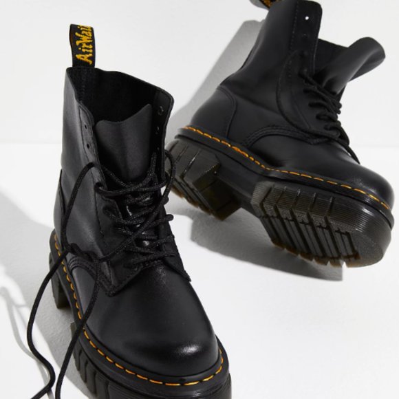 US W sz 8 AUDRICK NAPPA LEATHER PLATFORM ANKLE BOOTS MSRP$240 in Black Nappa - Picture 3 of 13